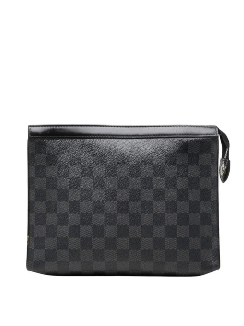 Louis Vuitton Damier Graphite Pochette Voyage MM Second Bag Black Leather